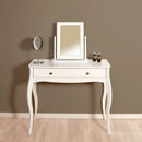 Baroque White Finish 1 Drawer Dressing Table by Lavishway | Dressing Tables