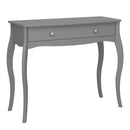 Baroque Grey Finish 1 Drawer Dressing Table by Lavishway | Dressing Tables