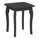 Baroque Black Finish Dressing Table Stool by Lavishway | Dressing Table Stools