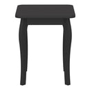 Baroque Black Finish Dressing Table Stool by Lavishway | Dressing Table Stools