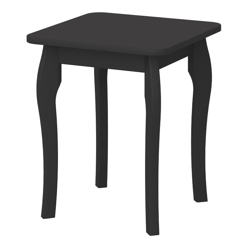 Baroque Black Finish Dressing Table Stool by Lavishway | Dressing Table Stools