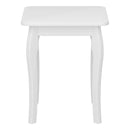 Baroque White Finish Dressing Table Stool by Lavishway | Dressing Table Stools