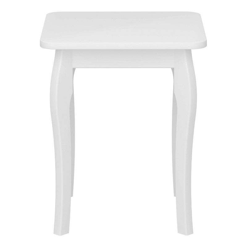 Baroque White Finish Dressing Table Stool by Lavishway | Dressing Table Stools