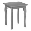 Baroque Grey Finish Dressing Table Stool by Lavishway | Dressing Table Stools