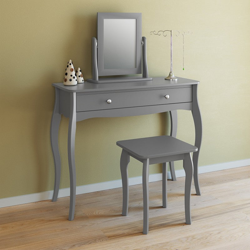 Baroque Black Finish Dressing Table Mirror by Lavishway | Table Mirrors