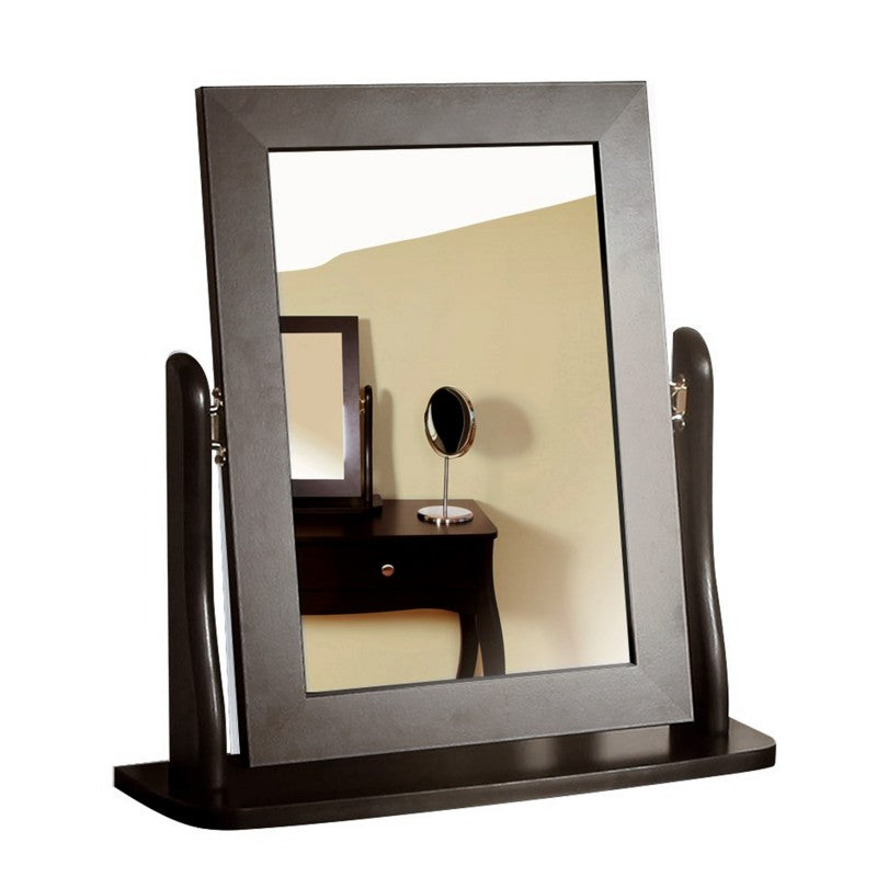 Baroque Black Finish Dressing Table Mirror by Lavishway | Table Mirrors