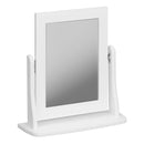 Baroque White Finish Dressing Table Mirror by Lavishway | Table Mirrors
