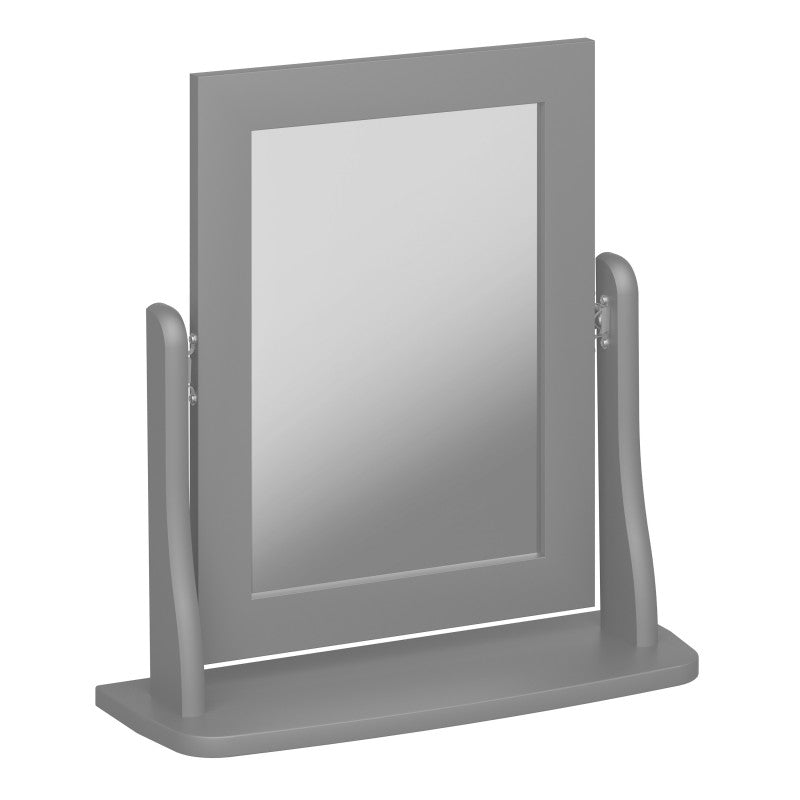 Baroque Grey Finish Dressing Table Mirror by Lavishway | Table Mirrors