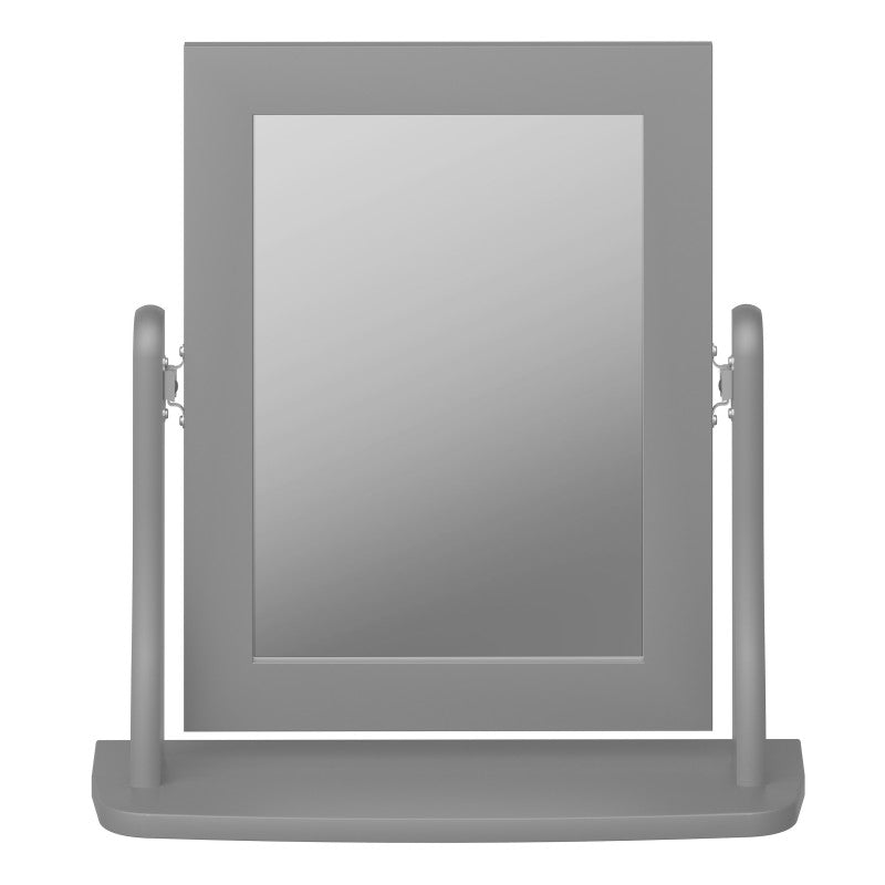 Baroque Grey Finish Dressing Table Mirror by Lavishway | Table Mirrors