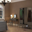 Baroque Grey Finish Dressing Table Mirror by Lavishway | Table Mirrors