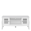 Baroque 2 Door 2 Open Shelves Narrow TV Unit by Lavishway | TV Units Cabinets