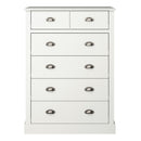 Sandringham Off White 2 Over 4 Drawer Chest