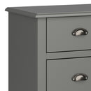 Sandringham Grey 2 Over 4 Drawer Chest by Lavishway | Chest Of Drawers