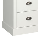 Sandringham Off White 4 Over 6 Drawer Chest by Lavishway | Chest Of Drawers