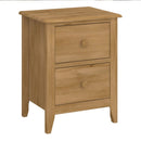 Heston Solid Pine 2 Drawer Bedside Table by Lavishway | Bedside Tables