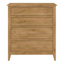 Heston Solid Pine 4 Drawers Wooden Chest by Lavishway | Chest Of Drawers