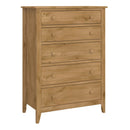 Heston Solid Pine 5 Drawers Wooden Chest by Lavishway | Chest Of Drawers