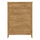 Heston Solid Pine 5 Drawers Wooden Chest by Lavishway | Chest Of Drawers