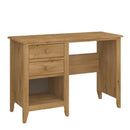Heston Solid Pine 2 Drawer 1 Open Shelf Desk by Lavishway | Wood Desks