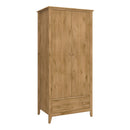Heston Solid Pine 2 Door 1 Drawer Wardrobe by Lavishway | Wardrobe