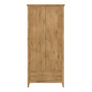 Heston Solid Pine 2 Door 1 Drawer Wardrobe by Lavishway | Wardrobe