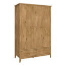 Heston Solid Pine 3 Door 2 Drawer Wardrobe by Lavishway | Wardrobe