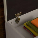 Wooden Grey Shoe Storage Cabinet With Seating by Lavishway | Shoe Cabinets-39026