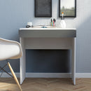 Function Plus White & Grey Desk by Lavishway | -30641
