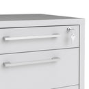 Prima White 3 Drawers Filing Cabinet by Lavishway | Filing Cabinets-28699