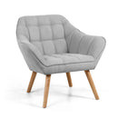 Carol Retro Grey Studio Arm Chair by Lavishway | Armchairs-37505