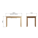 Guildford Oak Extendable Dining Table by Lavishway | Dining Tables-32160