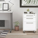Prima White 3 Drawers Filing Cabinet by Lavishway | Filing Cabinets-28690
