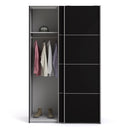 Verona Oak Finish Sliding Wardrobe by Lavishway | Wardrobe-33283