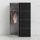 Verona Oak Finish Sliding Wardrobe by Lavishway | Wardrobe-33291