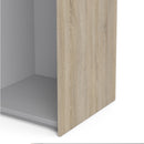 Verona Oak Finish Sliding Wardrobe by Lavishway | Wardrobe-33393