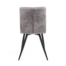 Rodeo Suede Effect Dining Chair Set of 2 by Lavishway | Dining Chairs-27211