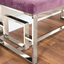 Upholstered Velvet Blush Seat Bench by Lavishway | Benches & Storage Benches-41600