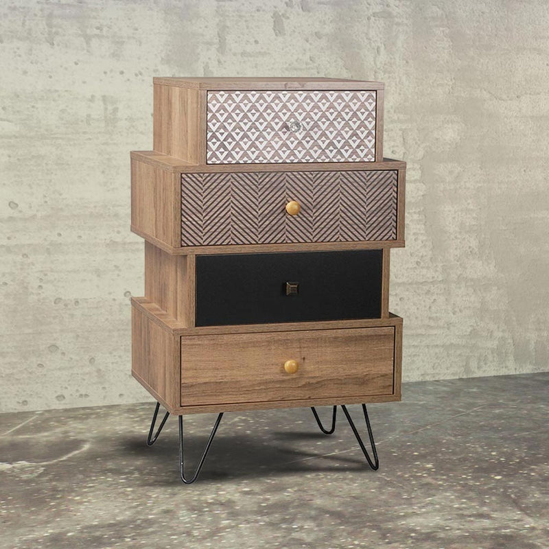 Casablanca Chest of 4 Solid Wood Drawers by Lavishway | Chest Of Drawers-35448