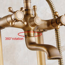 Antique Bronze Free Standing Bathroom Tap by Lavishway | Bathtub Faucets-49571