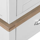 Tattershall Oak Top Single Wardrobe in White by Lavishway | Wardrobe-35987