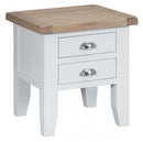 Tattershall Oak Top 2 Drawers Lamp Table by Lavishway | Side Tables-33057