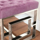 Upholstered Velvet Blush Seat Bench by Lavishway | Benches & Storage Benches-41601