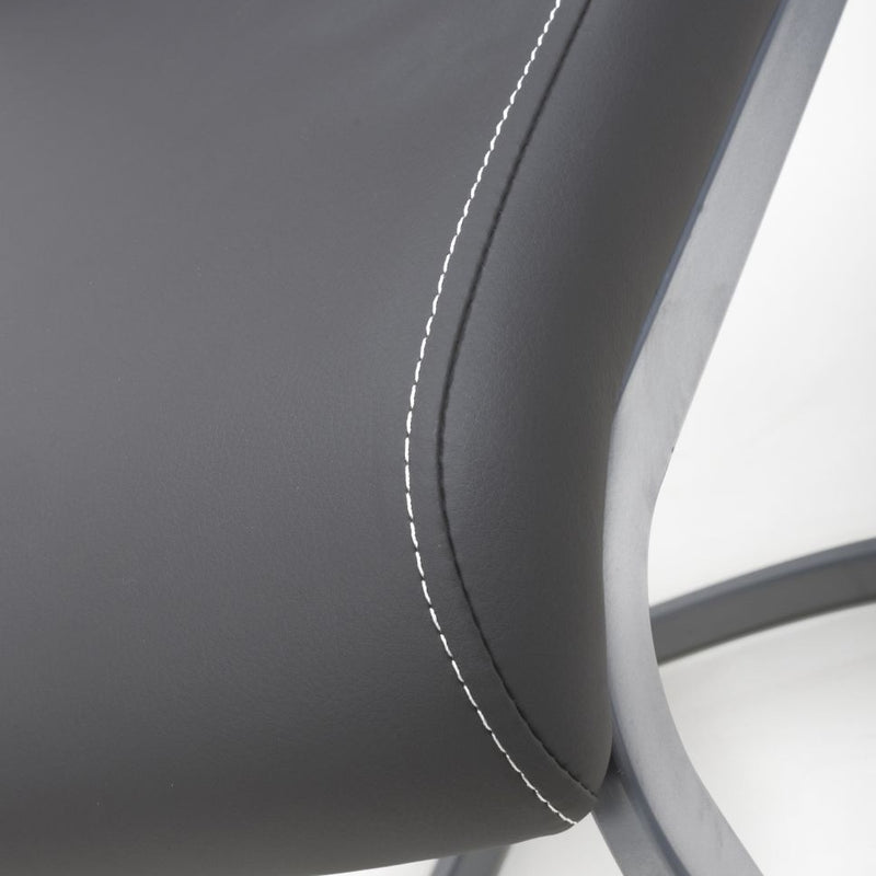 Callisto Faux Leather Dining Chair Set of 2 by Lavishway | Dining Chairs-37486