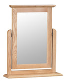 Nordic Oak Trinket Dressing Table Mirror by Lavishway | Table Mirrors-32169