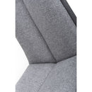 Triton Linen Light Grey Dining Chair Set of 2 by Lavishway | Dining Chairs-37696