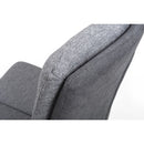 Triton Linen Light Grey Dining Chair Set of 2 by Lavishway | Dining Chairs-37697