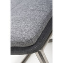 Triton Linen Light Grey Dining Chair Set of 2 by Lavishway | Dining Chairs-37698