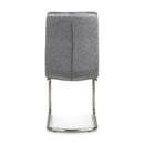 Triton Linen Dark Grey Dining Chair Set of 2 by Lavishway | Dining Chairs-37704