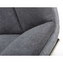 Triton Linen Dark Grey Dining Chair Set of 2 by Lavishway | Dining Chairs-37706