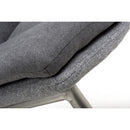 Triton Linen Dark Grey Dining Chair Set of 2 by Lavishway | Dining Chairs-37708